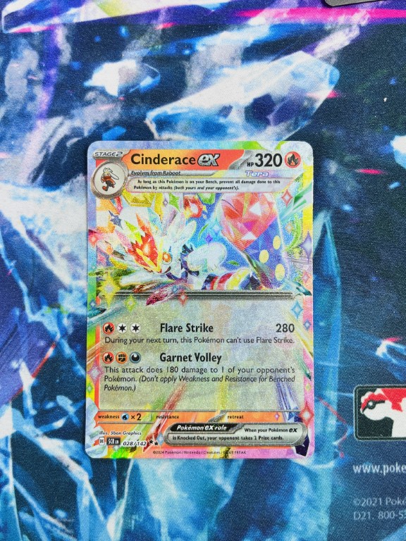 POKEMON TCG - Cinderace ex - 028/142 - SV07: Stellar Crown