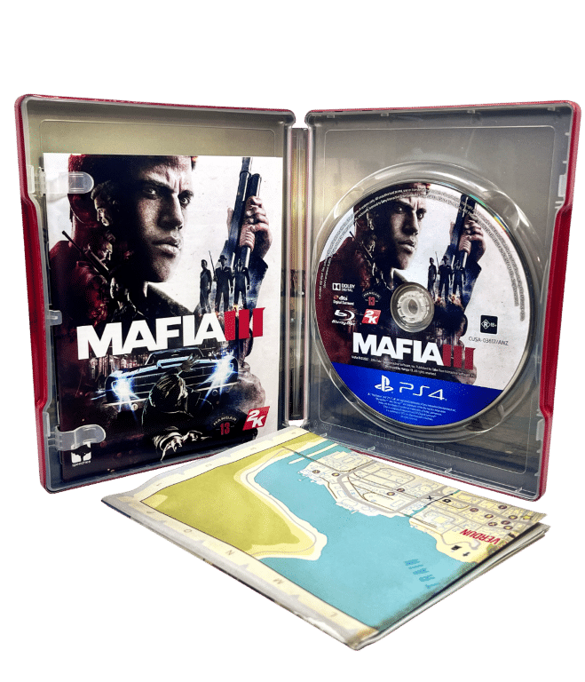 MAFIA III (Mafia 3) Deluxe Edition (PS4) *STEEL COLLECTOR'S EDITION*