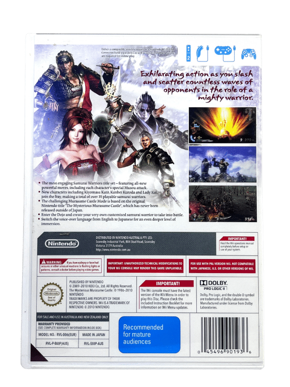 SAMURAI WARRIORS 3 (Wii) *MINT COLLECTOR'S* - Image 2