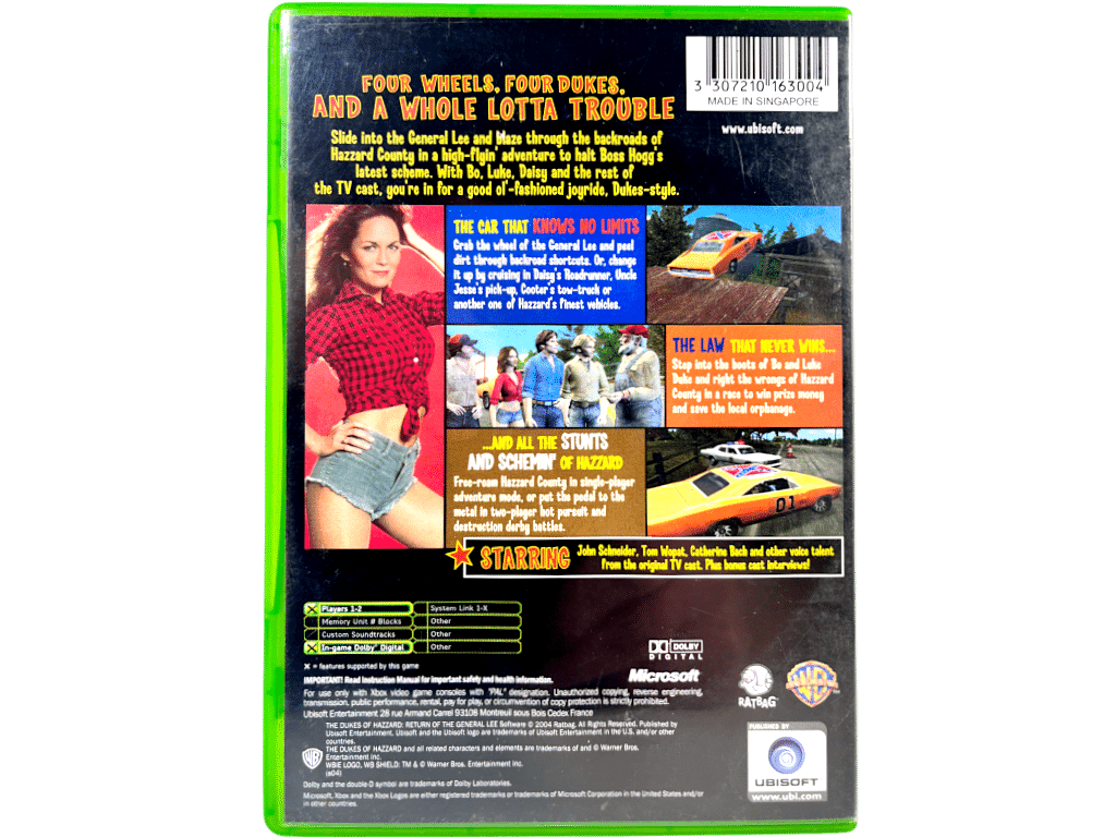 The Dukes of Hazzard: Return of the General Lee - Xbox Game
