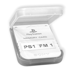 Official SONY PS1 Memory Card (V2 White) Mint in Box