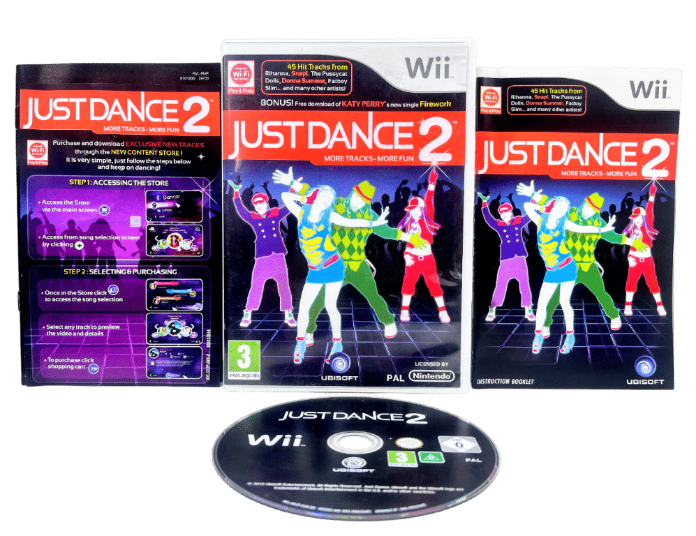 JUST DANCE 2 (Wii) *EXCELLENT with VENTICULAR CARD* - Appleby Games