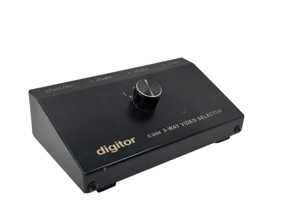 Digitor 3 Way Video Switch Box - AV Switch - Metal Case - Model C2504
