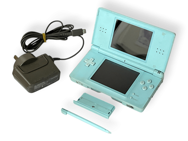 Nintendo DS Lite Console (AQUA / TEAL) + Case + Genuine Nintendo Charger - Image 3