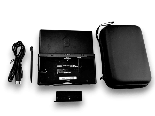 Nintendo DS Lite Console (Black) + Charger + Case