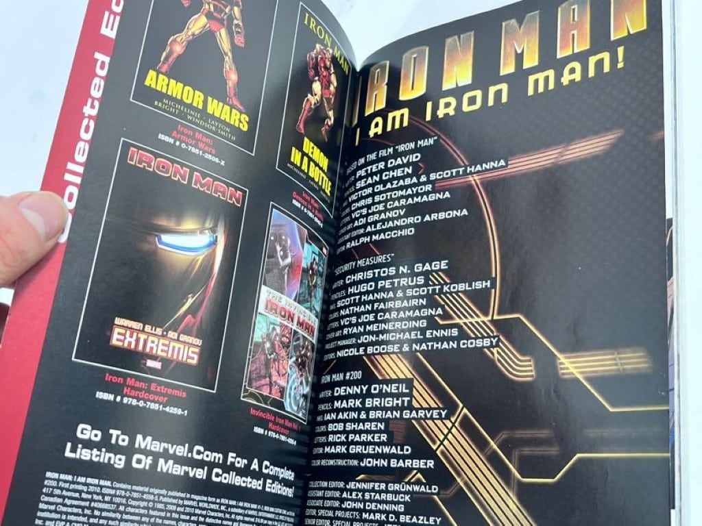 Marvel IRON MAN The Movie Graphic Novel Graphic Comic - Image 3