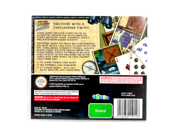 JEWEL QUEST Solitaire with a Twist! (Nintendo DS)
