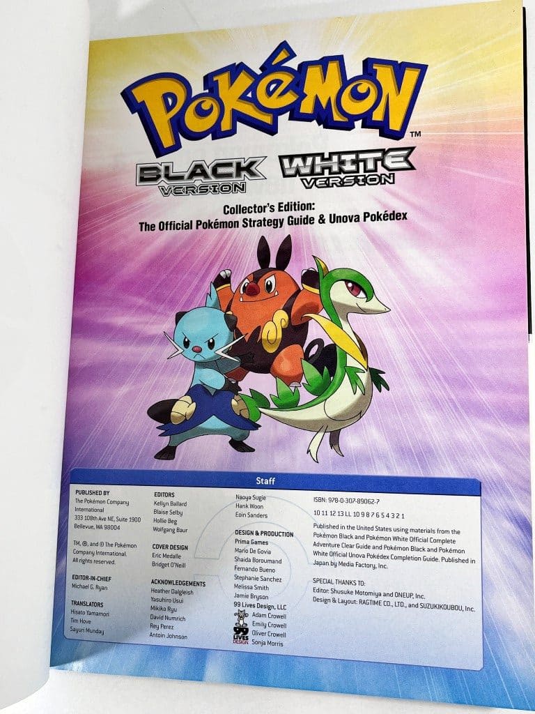 Pokemon Black Version + White Official Game Guide (Collector's Hardcover) *INCLUDES POSTER* - Image 7