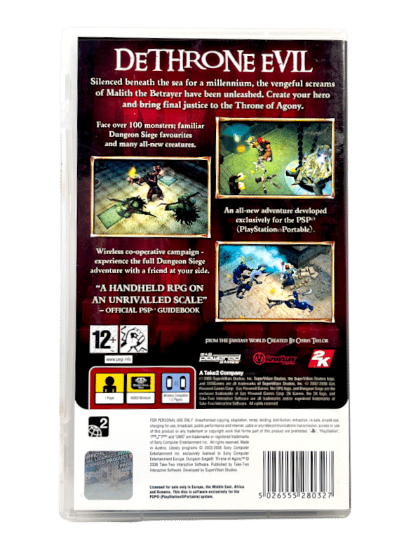 Dungeon Siege: Throne of Agony (PSP) *MINT COMPLETE* - Image 2