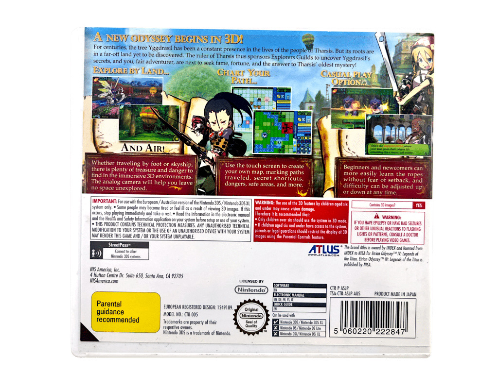 Etrian Odyssey IV: Legends of the Titan (3DS) *MINT COMPLETE* - Image 4