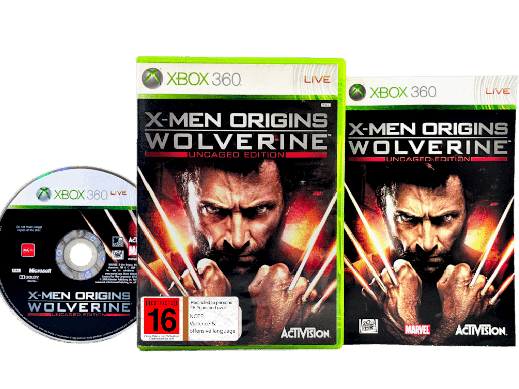 X-Men Origins Wolverine Uncaged Edition XBox 360 game