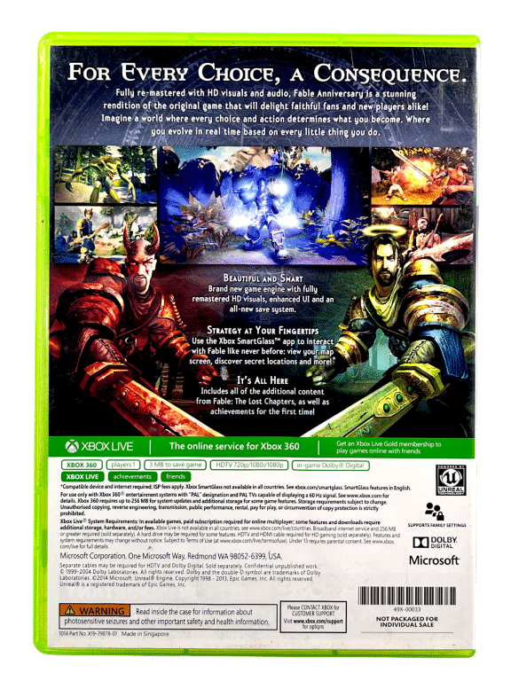FABLE ANNIVERSARY Xbox 360