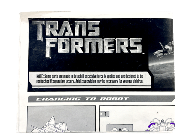 Transformers Thundercracker Instructions (Voyager Class)