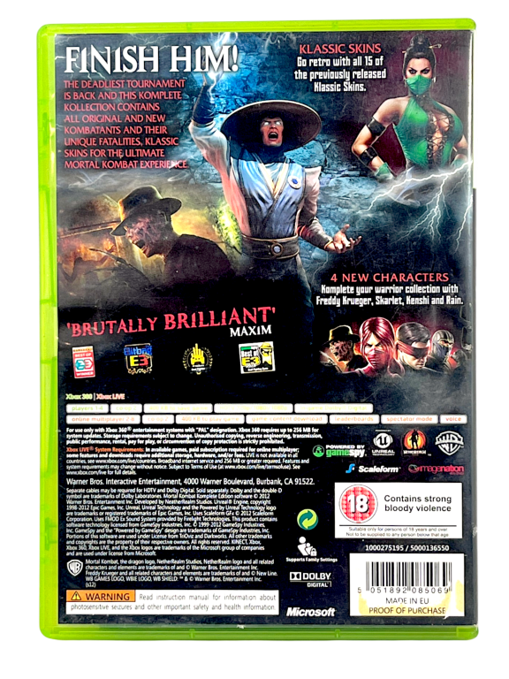 Mortal Kombat KOMPLETE EDITION (Xbox 360)