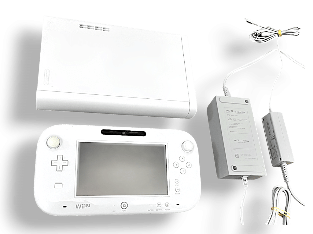 NINTENDO Wii U Console (WHITE) + Black Gamepad - Appleby Games