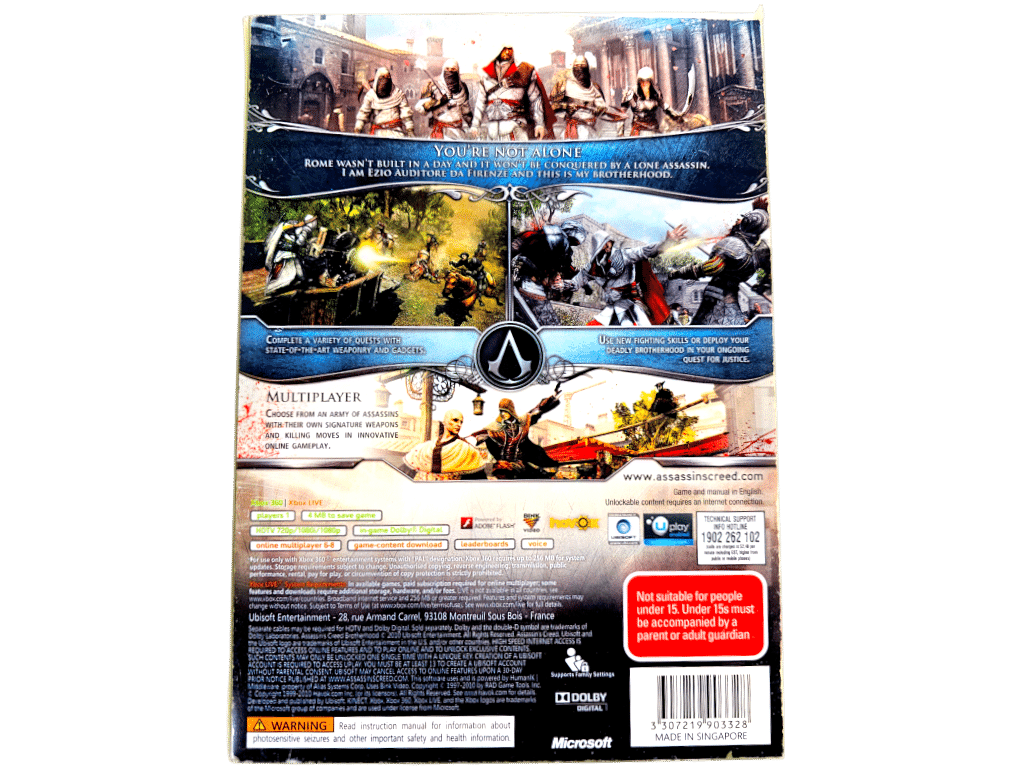 Assassin's Creed Brotherhood Auditore Edition (Xbox 360) *MINT COMPLETE* - Image 5