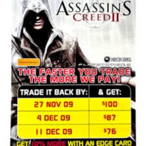 Assassin's Creed II Limited Trading Promo EB Games 2009