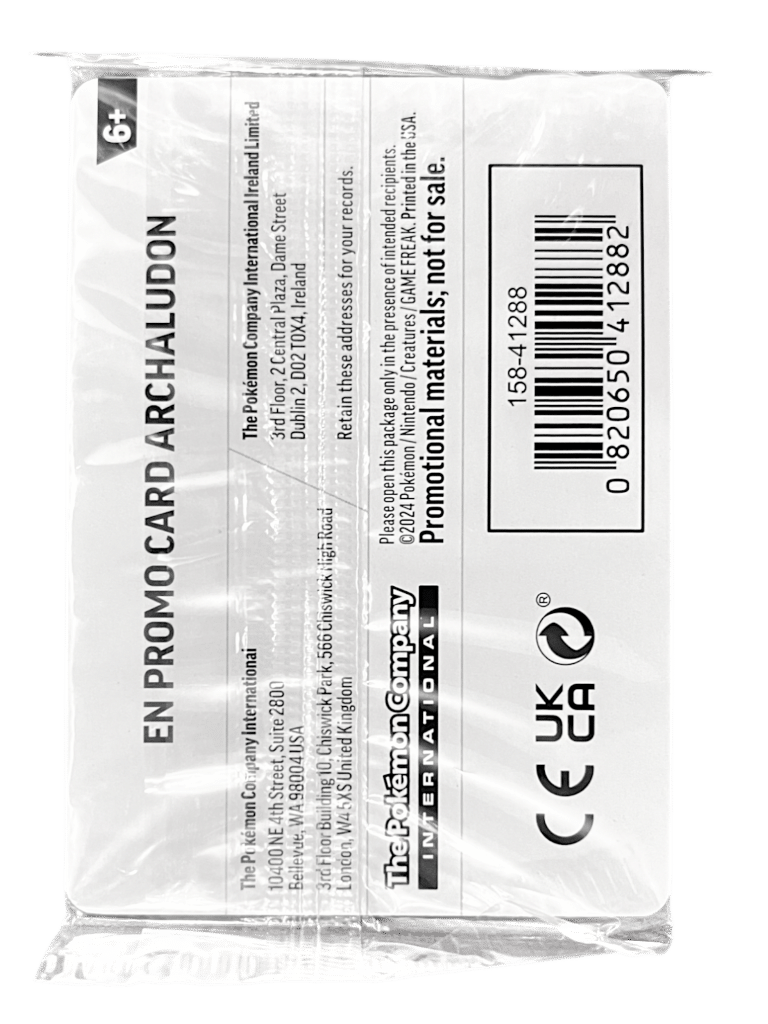 POKEMON TCG - Archaludon EB Games Promo Card *NEW SEALED* - Image 2