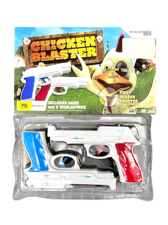 Chicken Blaster Game + Guns (Wii)