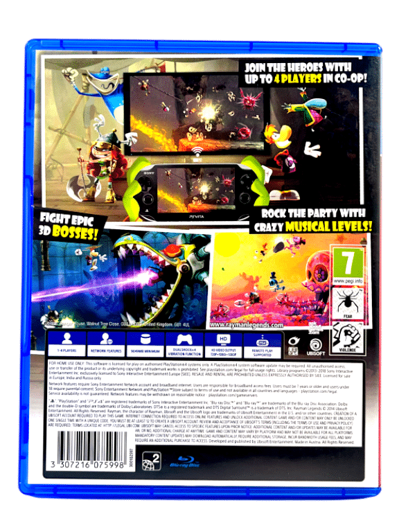 RAYMAN Legends PS4 game