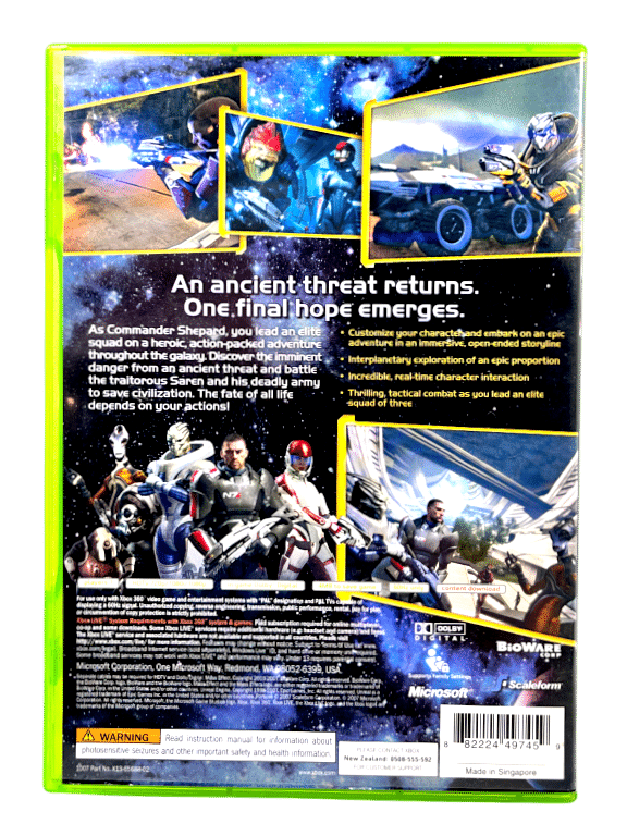 Mass Effect LIMITED BONUS DISC (Xbox 360) *BONUS DISC*