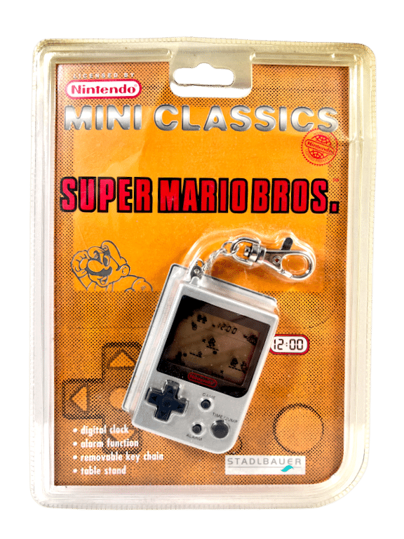 SUPER MARIO BROS Nintendo Mini Classics Key Chain Game 1998 NEW SEALED