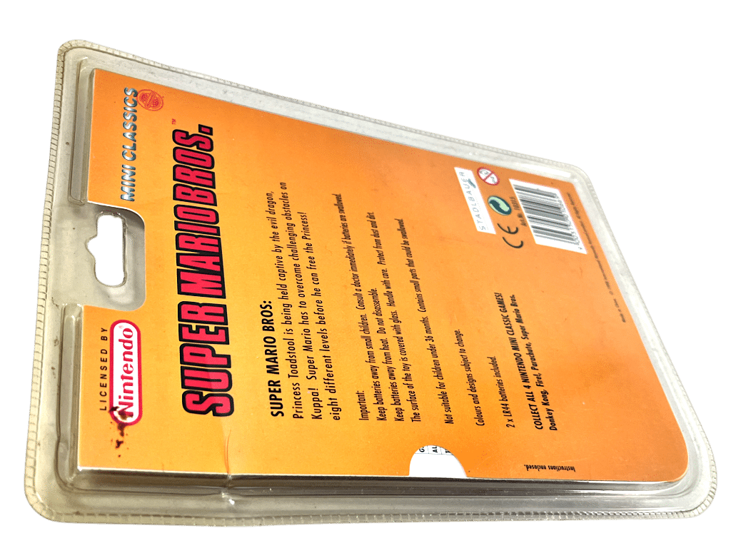 SUPER MARIO BROS Nintendo Mini Classics Key Chain Game 1998 NEW SEALED - Image 8