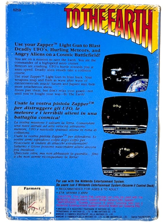 To the Earth! (NES) *BOXED* - Image 3