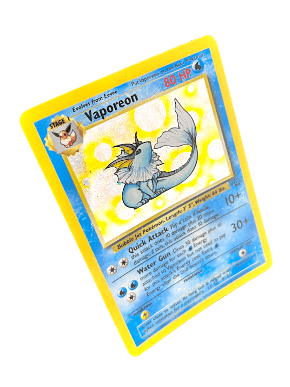 POKEMON TCG - Vaporeon 12/64 Holo Rare Jungle Unlimited - Image 2
