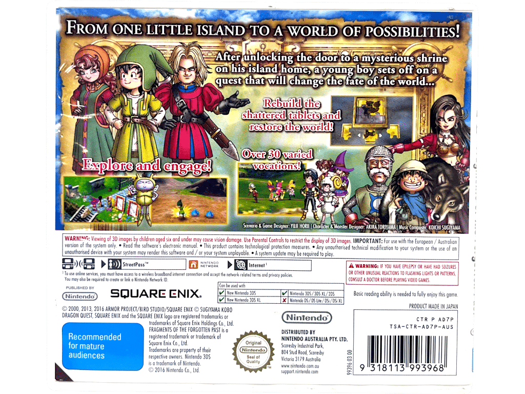 Dragon Quest VII: Fragments of The Forgotten Past (3DS)