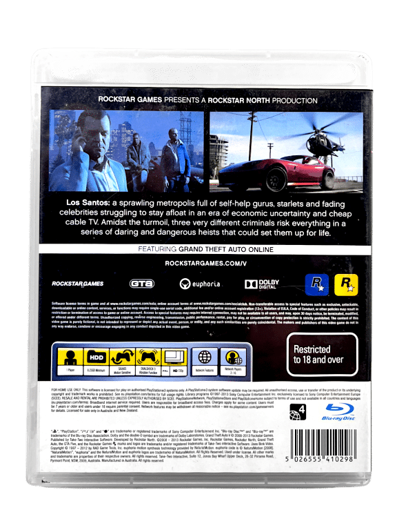 Grand Theft Auto 5 GTA V (GTA 5) PS3