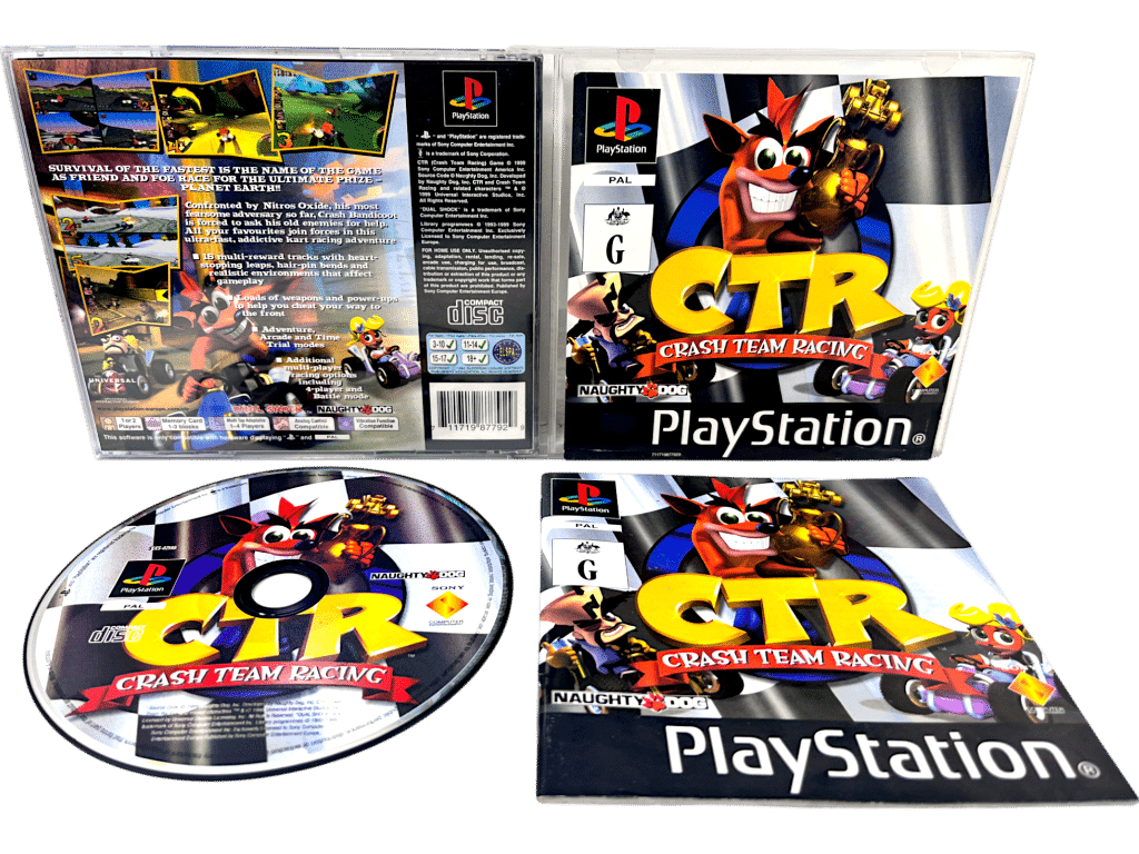 CTR Crash Team Racing (PS1 ORIGINAL PRINT)