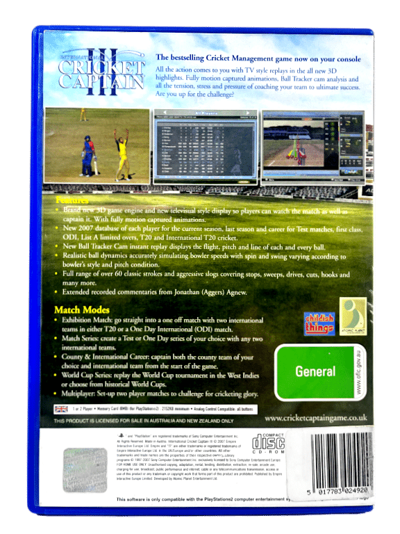 International Cricket Captain III (PS2) *COMPLETE* - Image 3