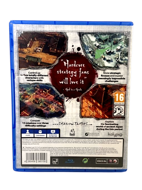 SHADOW TACTICS: Blades of the Shogun (PS4