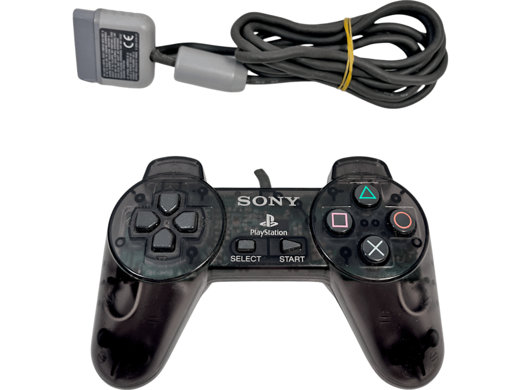 Genuine SONY PlayStation Controller (PS1) *TRANSLUCENT BLACK*