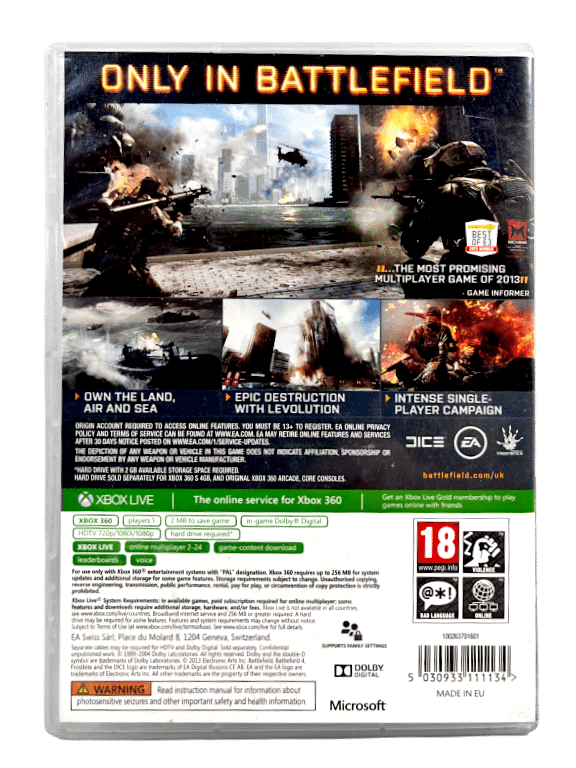 Battlefield 4 XBox 360 game