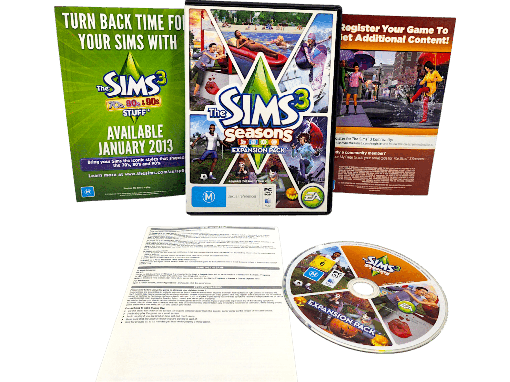 The SIMS 3 SEASONS (PC) *MINT COMPLETE*