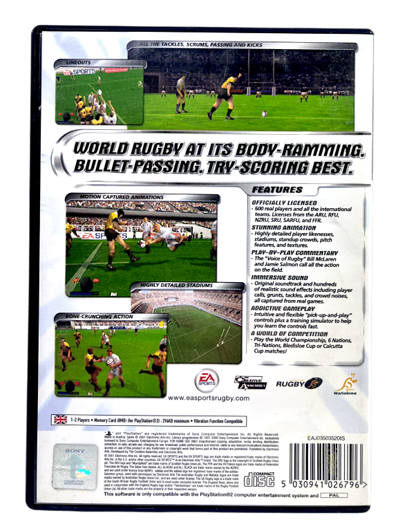 EA SPORTS RUGBY PS2
