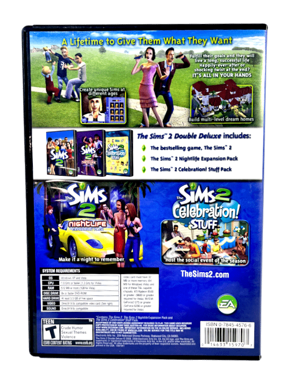 The Sims 2 DOUBLE DELUXE (PC) *MINT COMPLETE* - Image 2