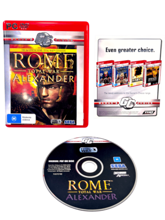 ROME TOTAL WAR - ALEXANDER (PC) *MINT COMPLETE*