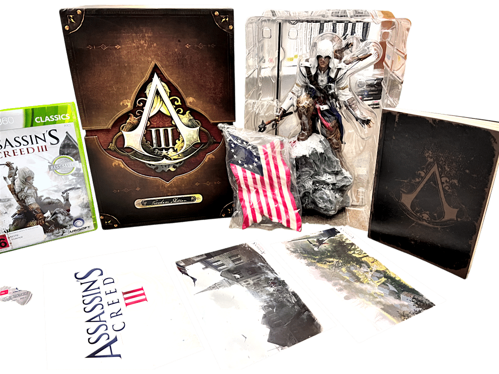 ASSASSIN'S CREED III (Assassins Creed 3) *CONNOR STATUE NEW - BOXED* Xbox 360