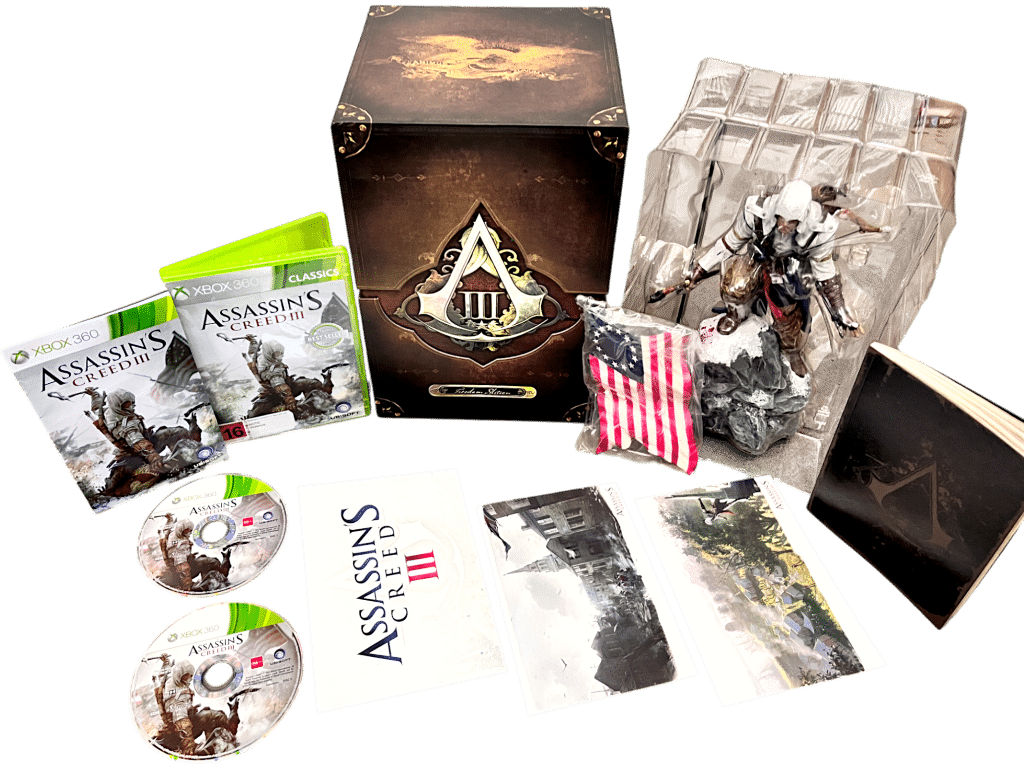 ASSASSIN'S CREED III (Assassins Creed 3) *CONNOR STATUE NEW - BOXED* Xbox 360