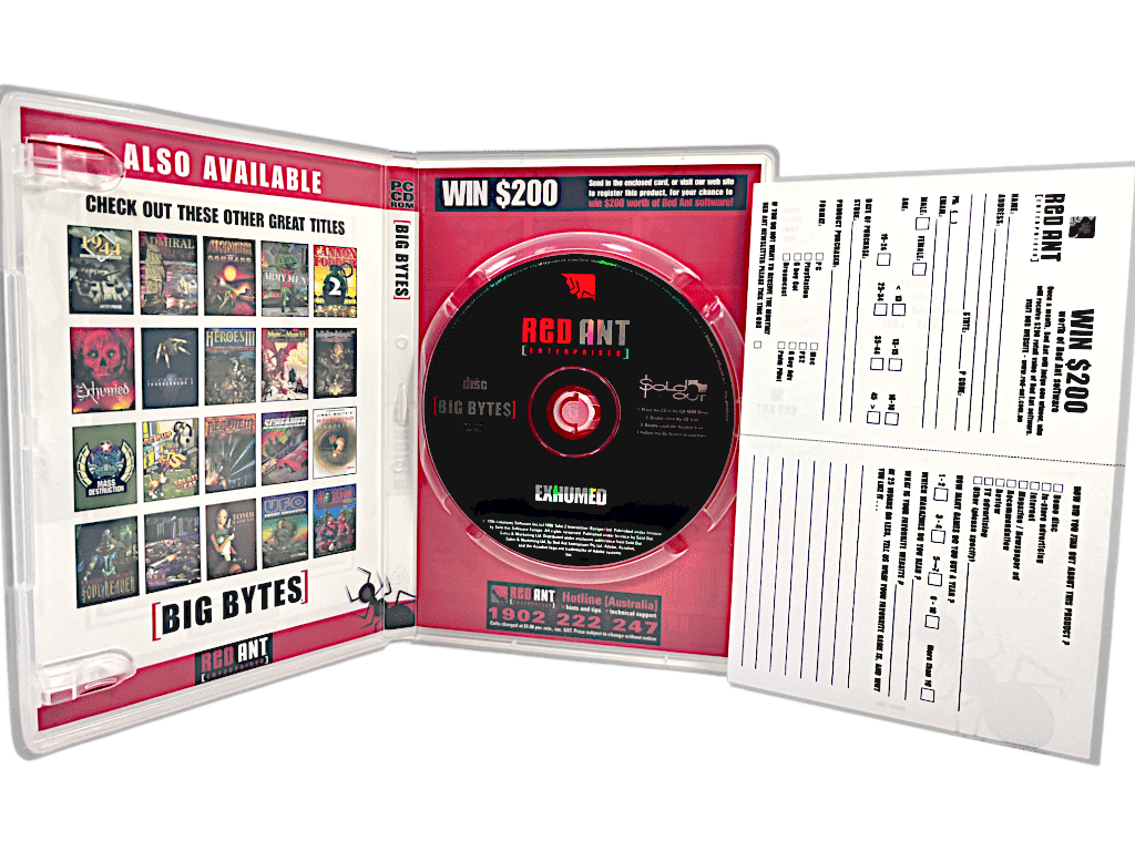 Exhumed - Red Ant Enterprises - Big Bytes - PC Game (1996)