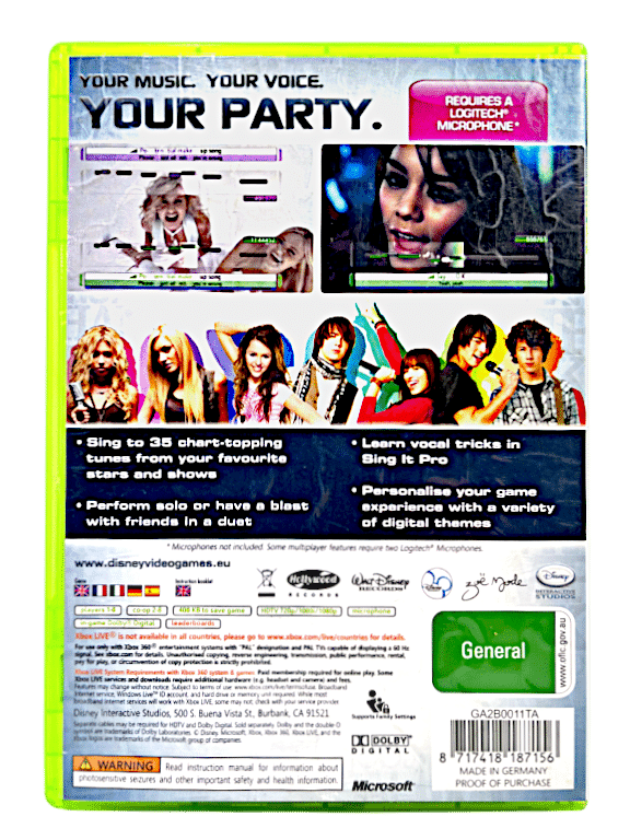 SING! Disney Sing It: CAMP ROCK (Xbox 360)