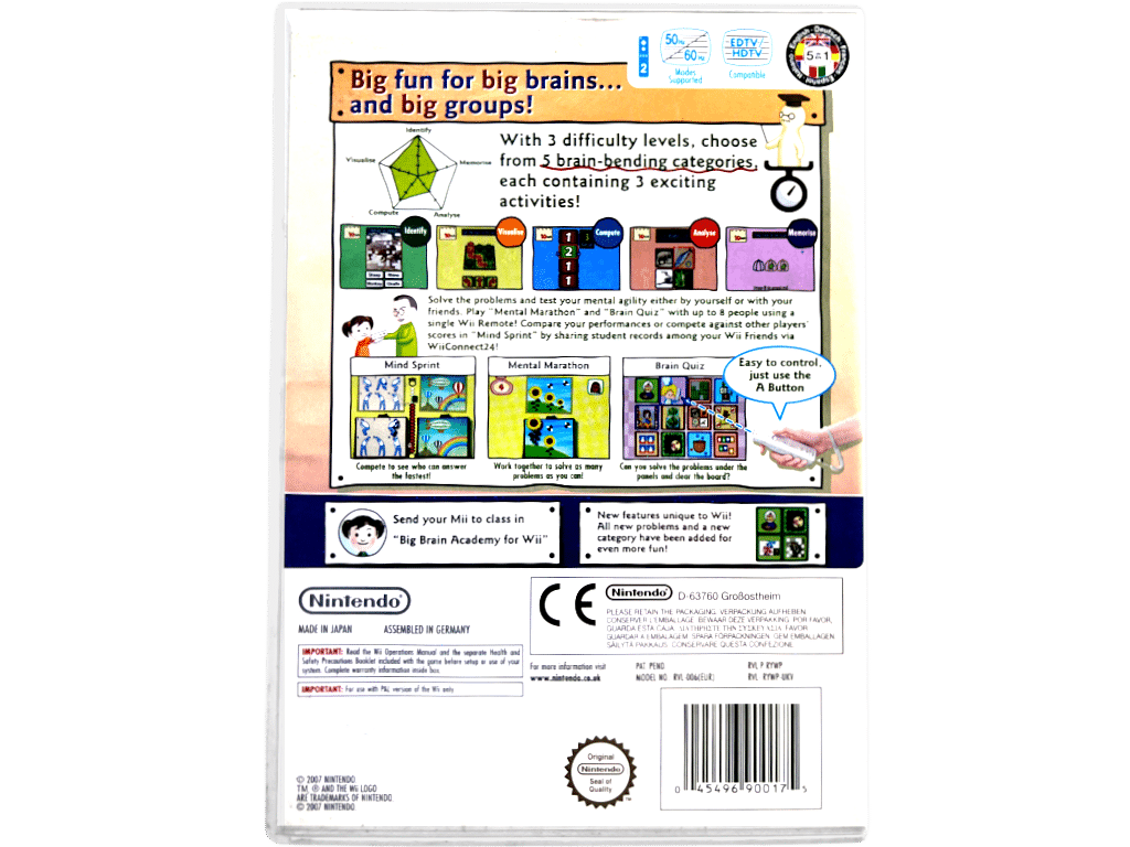 Big Brain Academy for Wii (Nintendo Wii)