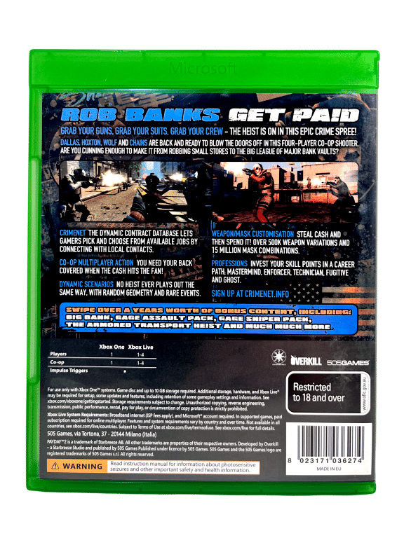 Payday 2: Crimewave Edition (Xbox One)