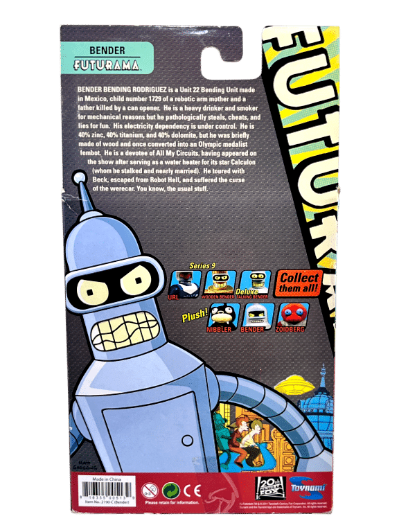 Toynami FUTURAMA BENDER Series 2 Robot Devil Build A Bot Part Figure