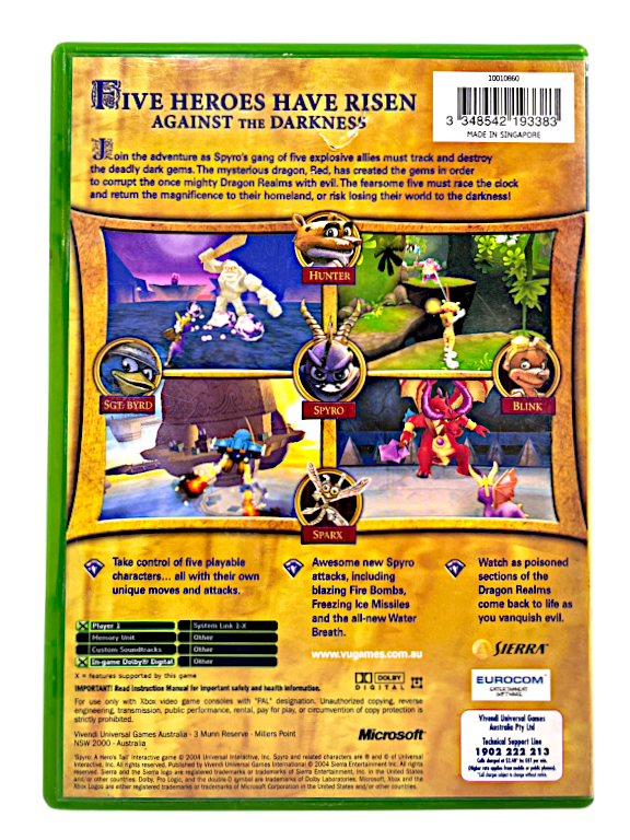 Spyro: A Hero's Tail (Xbox)