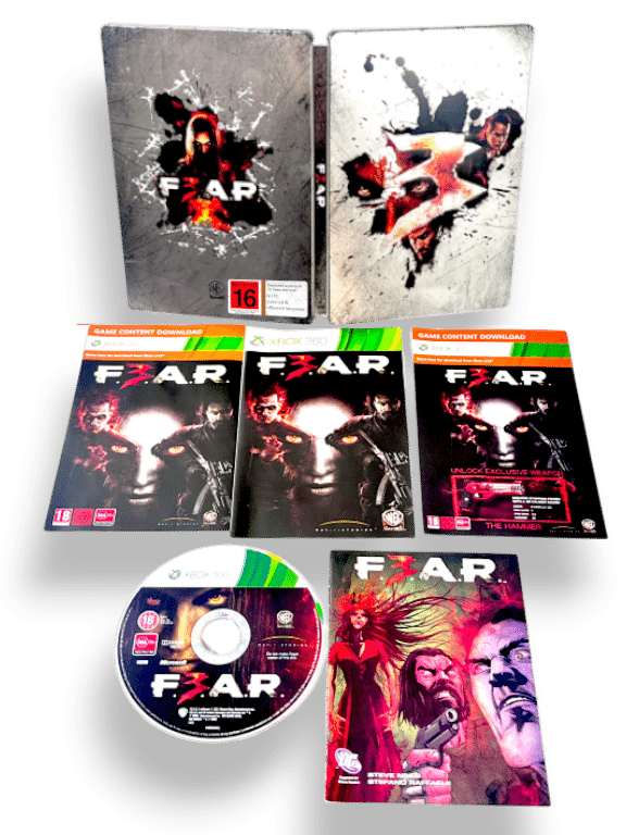 FEAR (F3AR) (Xbox 360) *RARE STEEL COLLECTOR'S