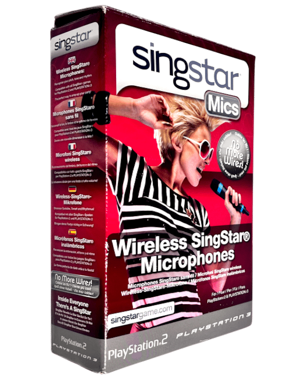 WIRELESS SingStar Microphones (PS4 PS3 PS2) *MINT IN BOX